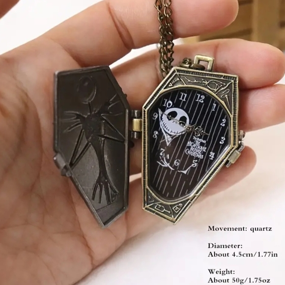 COPY - Jack Skellington Nightmare before christmas pocket watch.Other Styles Av… - Picture 5 of 9